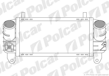 Радіатор повітря (інтеркулери), A2 00- Polcar 1322J81