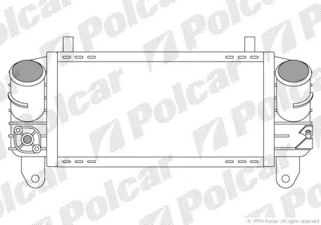 Радіатор повітря (інтеркулери), A2 00- Polcar 1322J81