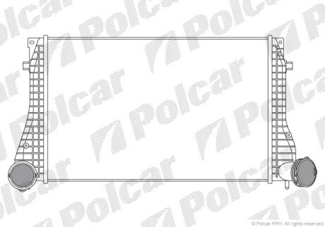 Радіатор повітря (інтеркулери), BORA Variant (1J6), Polcar 1323J86