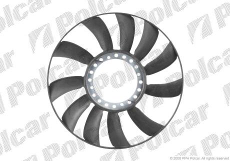 Вентилятор VAG/Skoda 1.6-2.0 (11 лопатей) Polcar 132423F1