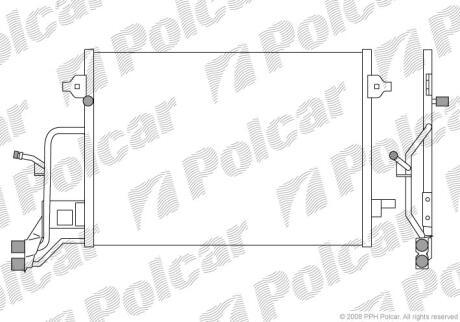 Радіатори кондиціонера Polcar 1324K8C1