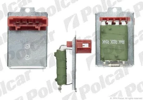 Реостат опалювання салону Audi A4 Skoda Superb I Vw Passat 1.6-4.0 11.94-03.08 Polcar 1324KST1