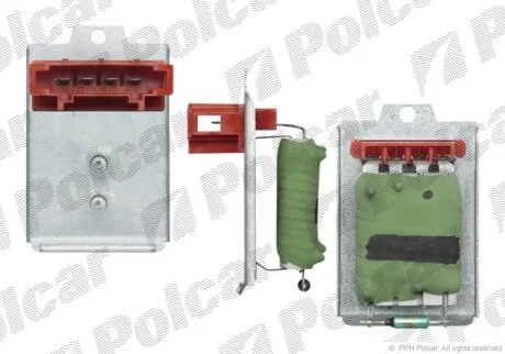 Регулятор вентилятора кабіни, Audi A4 Polcar 1324KST1X