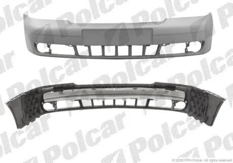 Бампер передній AUDI A4 01.99- Polcar 132507