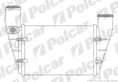 Радіатор повітря (інтеркулери), A6 C5 Avant (4B5), 1 Polcar 1325J87X