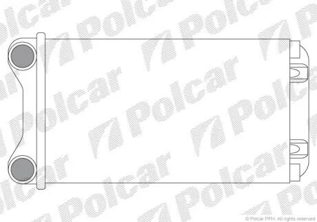 Радіатор пічки Audi A4 01- Polcar 1325N8A1