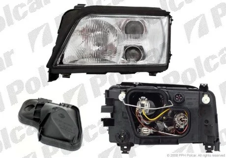 Фара основна, AUDI A6, 94- Polcar 1326102E