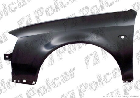 Крило переднє правий, AUDI A6 5.97- Polcar 132702J