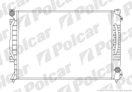 Радіатор охолодження Audi A6 2.5D/2.7 97-05 Polcar 1327081