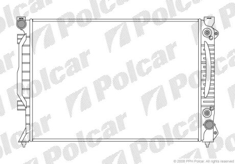 Радіатор охолодження, A6 C5 Avant (4B5), 1 Polcar 1327082