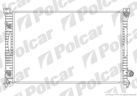Радіатор охолодження, A6 C5 Avant (4B5), 1 Polcar 1327083