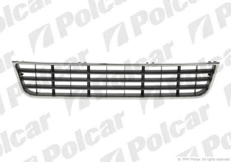 Решітка в бампер середня AUDI A6 C5 Polcar 13272710