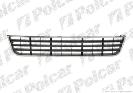 Решітка в бампер середня AUDI A6 C5 Polcar 13272710