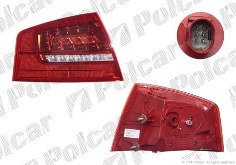 Ліхтар задній, A8 03-10 Polcar 1329872X
