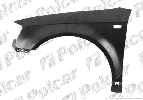 Крило переднє правий, AUDI A3 04- Polcar 133102J