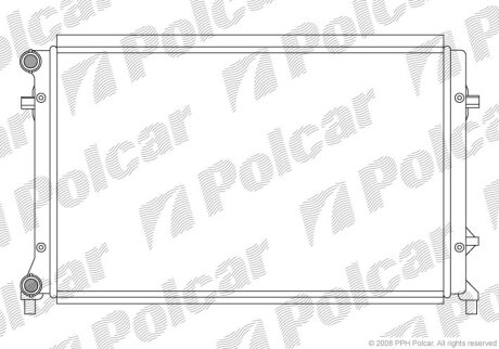 Радіатор охолодження, GOLF V Variant (1K5) Polcar 1331083