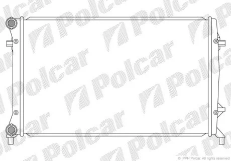 Радіатор охолодження, GOLF V Variant (1K5) Polcar 1331085