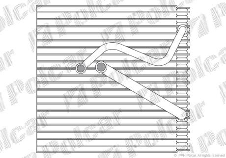 Випарювач кондиціонера Audi A3, TT Seat Alhambra Skoda Octavia, Yeti VW Caddy 1.0-3.6 02.03- Polcar 1331P81