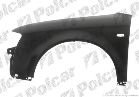 Крило переднє лівий, AUDI A4, 01- Polcar 133401J