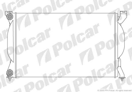 Радіатор охолодження, A4 94-00 Polcar 1334081