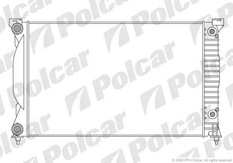 Радіатор охолодження, A6 C5 Avant (4B5), 1 Polcar 1334082