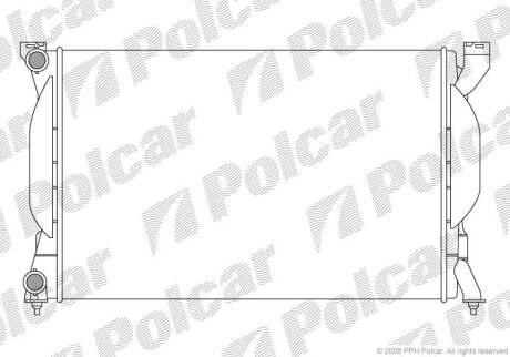 Радіатор охолодження, A4 94-00 Polcar 1334083