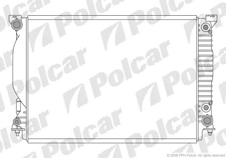 Радіатор охолодження, A6 C5 Avant (4B5), 1 Polcar 1334084