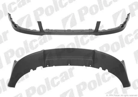Спойлер бампера переднього Polcar 1334251