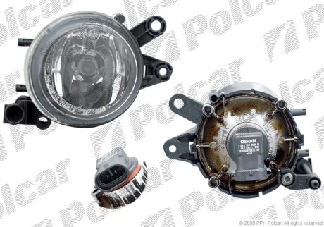 Фара передня, AUDI A4, 01- Polcar 133430U