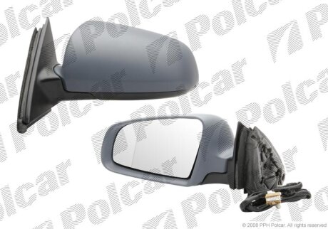 Дзеркало зовнішнє лівий, AUDI A4 11.00- Polcar 1334514M