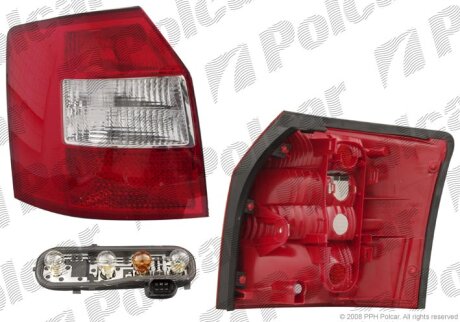 Ліхтар задній, AUDI A4, 01- Polcar 1334872E
