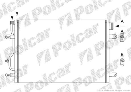 Радіатори кондиціонера Polcar 1334K8C1