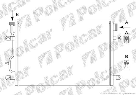 Радіатори кондиціонера Polcar 1334K8C2