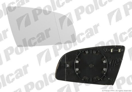 Вставка зовнішнього дзеркала правий, A4, SDN/AVANT 04-08 Polcar 1335551M