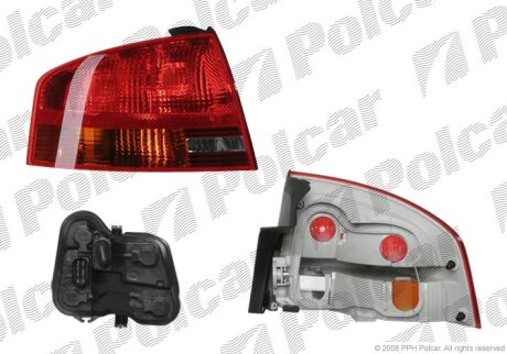 Ліхтар задній, A4, SDN/AVANT 04-08 Polcar 1335880E
