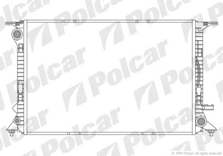Радіатор охолодження, A5 (8T3), 06.07-01.1 Polcar 1337081X