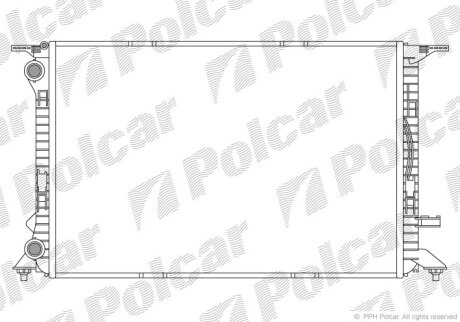 Радіатор охолодження, A5 (8T3), 06.07-01.1 Polcar 1337084X