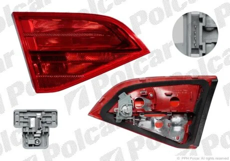 Ліхтар задній, A4 (B8) 08- Polcar 1337882S