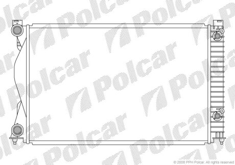 Радіатор охолодження, A6 C6 (4F2), 04.04-0 Polcar 1338084
