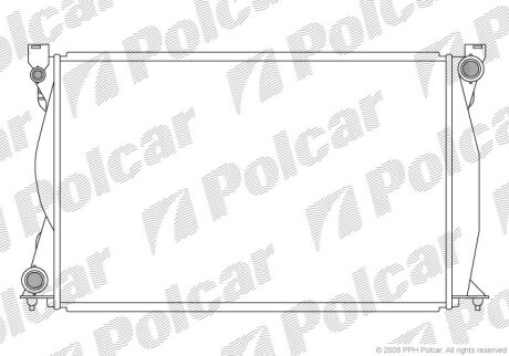Радіатор охолодження, A6 Allroad C6 (4FH), Polcar 1338086