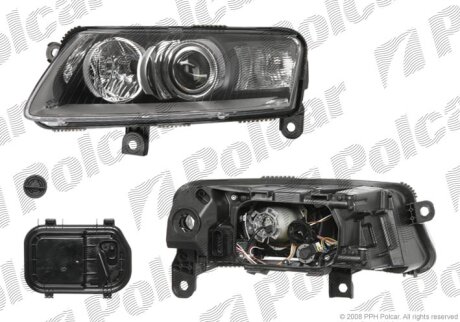 Фара основна, A6 SDN/KOMBI 05- Polcar 1338101E