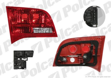 Ліхтар задній, A6 SDN/KOMBI 05- Polcar 1338873V