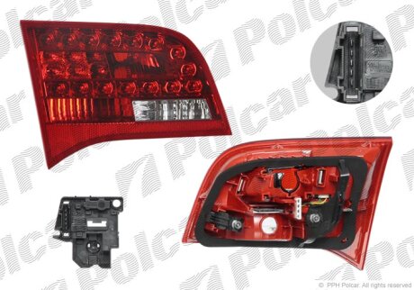 Ліхтар задній, A6 SDN/KOMBI 05- Polcar 1338885V