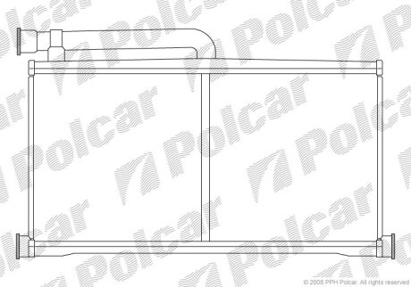 Радіатор обігріву, A6 04-11 Polcar 1338N81X