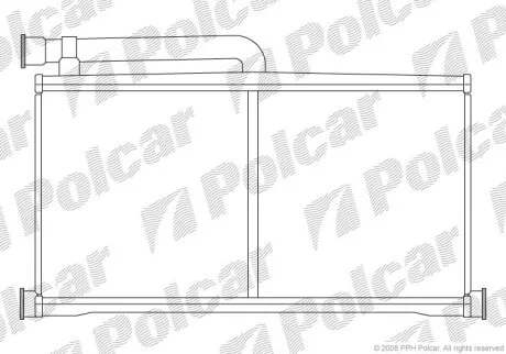 Радіатор обігріву, A6 04-11 Polcar 1338N81X
