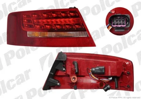 Ліхтар задній, A5/S5, 03.07- Polcar 1355873U