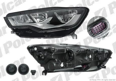 Фара основна, A6 (C7), 01.11- Polcar 13E110H