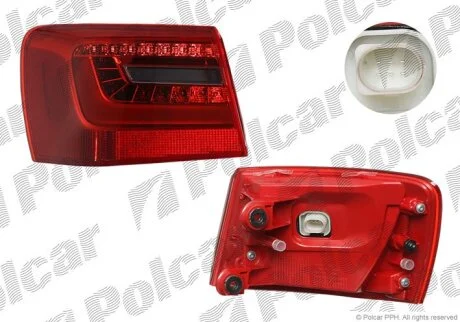 Ліхтар задній, A6 (C7), 01.11- Polcar 13E1872X