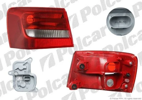 Ліхтар задній, A6 (C7), 01.11- Polcar 13E187X