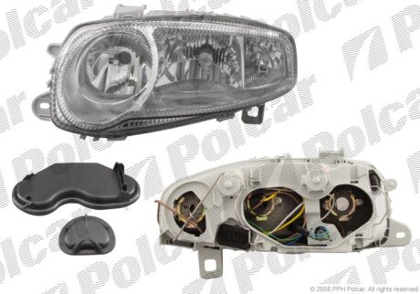Фара основна, ALFA ROMEO 147, 01- Polcar 140410E